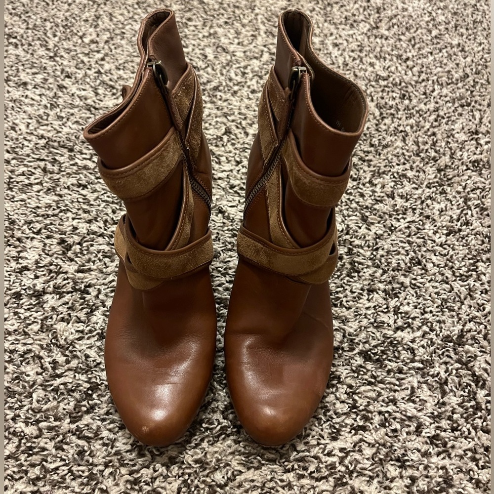 Cole Haan Nike Air Brown Ankle Boots